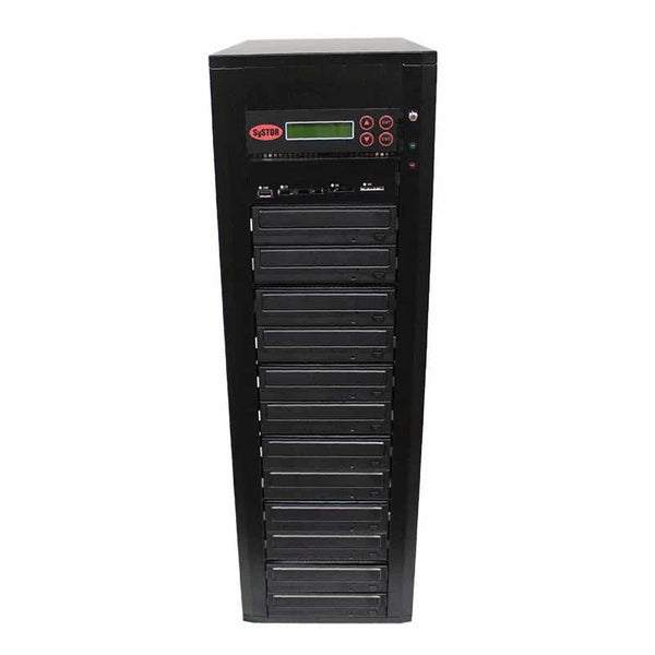 Systor Multi Media Center - Flash Memory Drive (USB/SD/CF/MS/MMC) to Disc Backup + 1 to 11 SATA Blu-Ray Duplicator